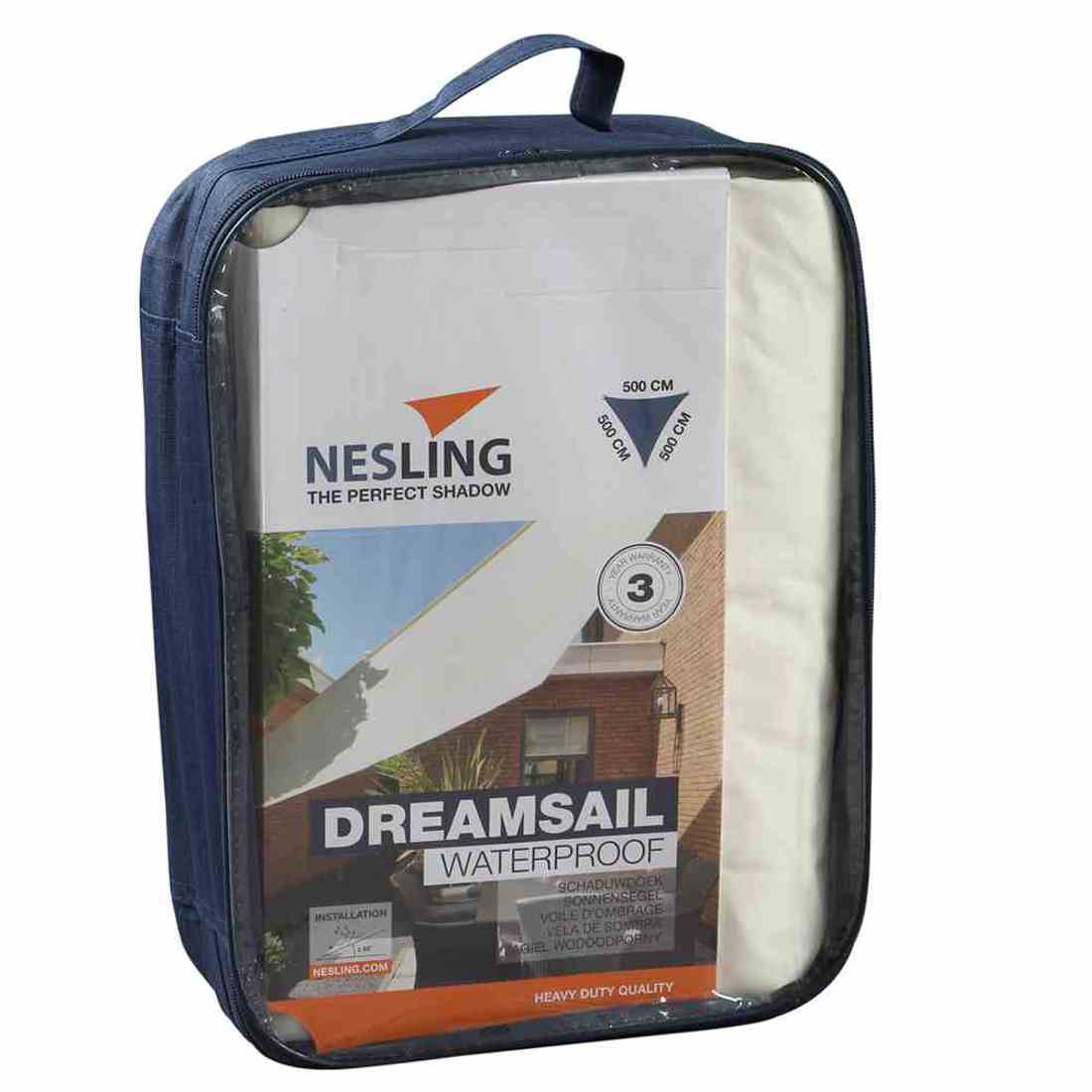 Nesling Dreamsail Sonnensegel 500 x 500 x 500 cm 3-eckig Polyester - creme