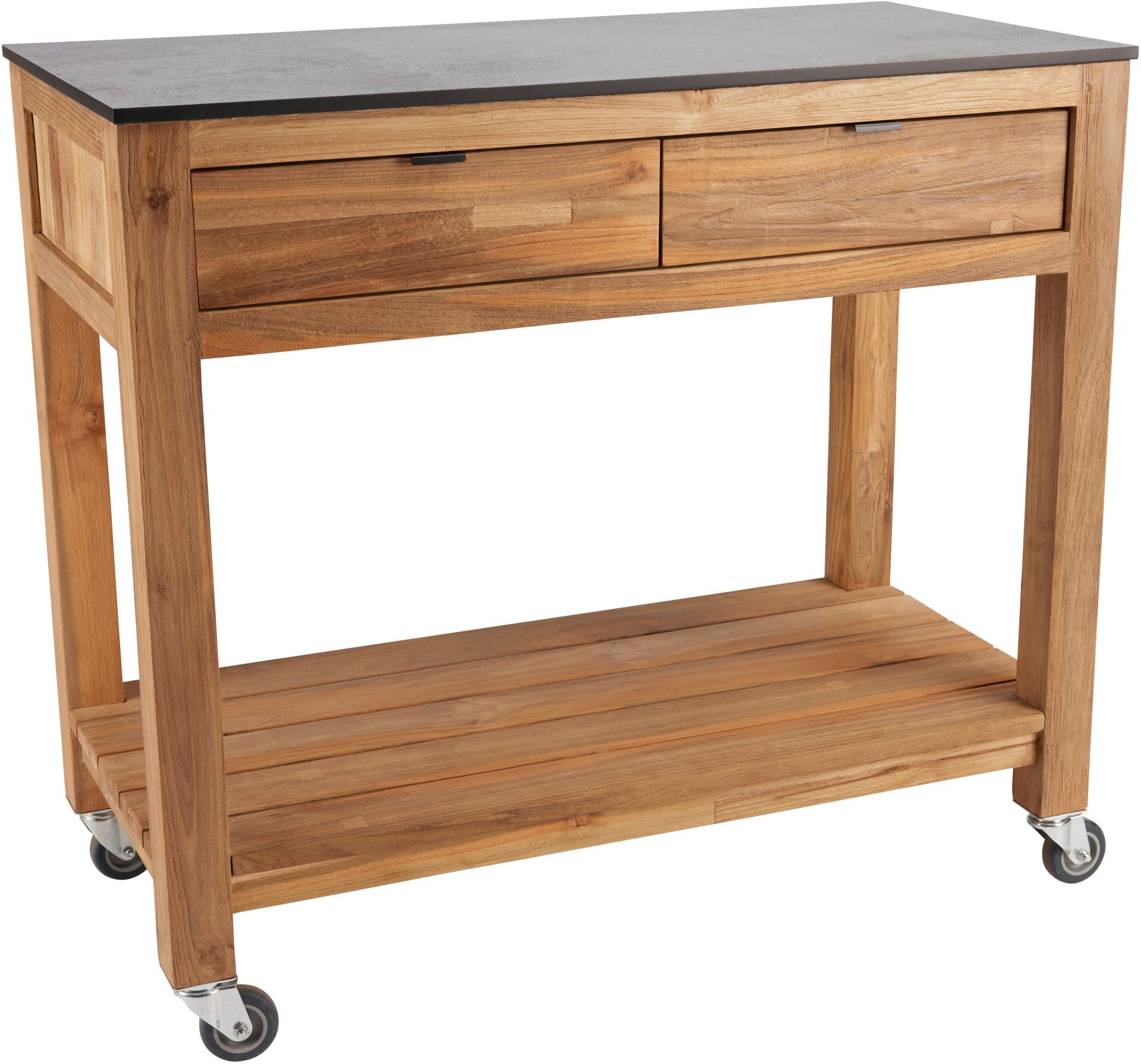 Stern Hilda Sideboard 2 Schubladen 100x50x90 cm Zement hell